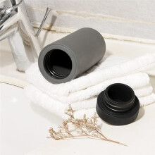 Silicone Squeeze Lotion Bottle, Shampoo and Shower Gel Bottle, Dish Soap Dispenser, Gray 240ml