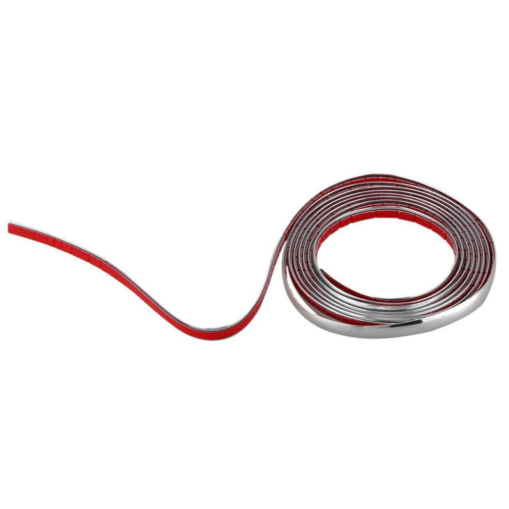 Car Grille Exterior Chrome Styling Decoration Moulding Trim Strip 12Mm Silver 8598876119961