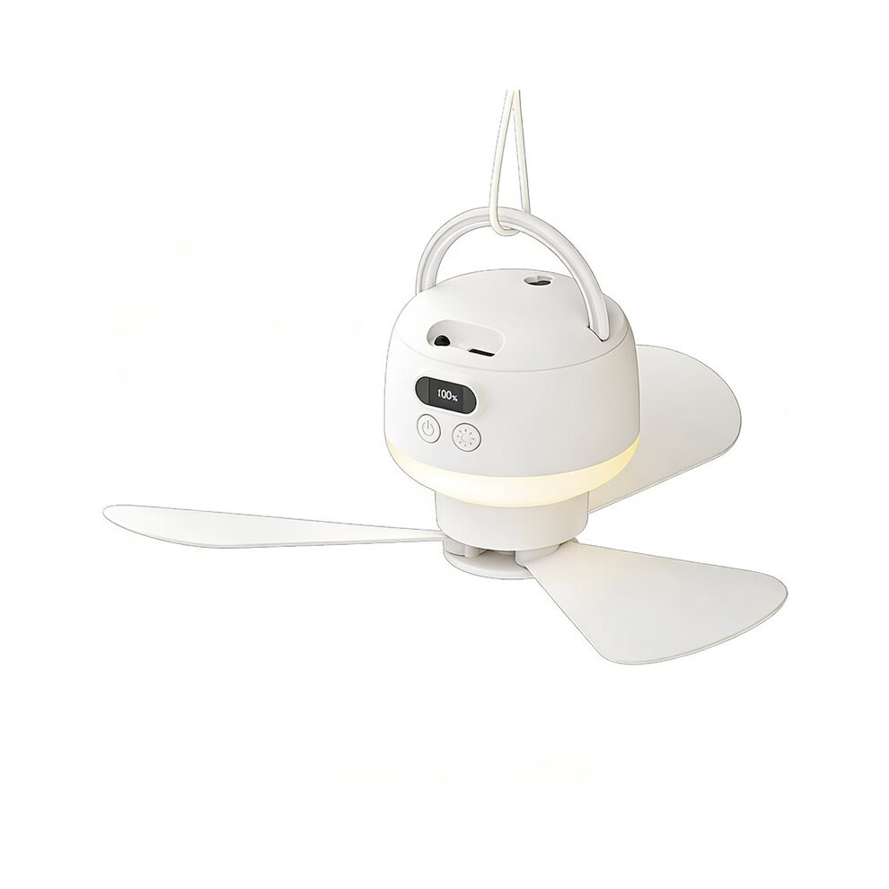Camping Fan Usb Rechargeable Tent Fan With Remote Control Led 5 Speeds Timer Portable Ceiling Fan For Camping Light 6033335466108