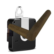 DIY Uurwerkset voor Ronde Wandklokken, Reparatieonderdelen voor Panelen met een Dikte van 7-10 mm, Inclusief Houten Wijzer