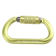 Heavy Duty Carabiner Clips O Ring Double Locking Caribeaner Hooks Climbing Carabiner Clips for Climbing Green