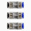 3Pcs PTFE Feed Tube Connector for  3D Printer Accessories Teflon PTFE Pipe Joint for Bambulabs 3D Printer 1