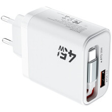 Cargador de Teléfono con Cable USB C Retráctil PD30W para 17 16 15 para para Cargador Rápido USB Enchufe UE
