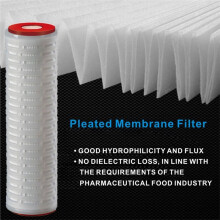 2 Cartouches Filtrantes Plissées pour Purificateur D'Eau, 10 Pouces, Double Extrémité Ouverte, Média en Microfibre de Polypropylène