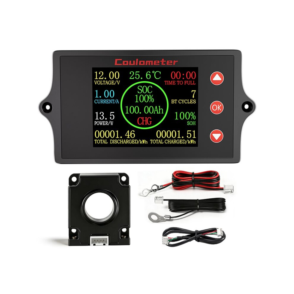 Pzem-049 Hall Coulometer 8-100V Digital Battery Load Tester Electric Vehicle Voltage & Current Monitor 300A Hall Sensor 6034266165306
