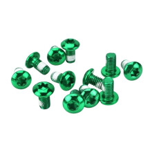 12 Viti Torx T25 M5x10mm In Acciaio Inossidabile per Rotore del Freno A Disco Della Bicicletta, Viti di Fissaggio per Bici da Strada e Mountain Bike,