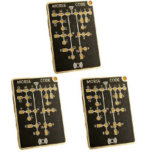 3pcs LED Morse Code Trainer Card Encryption Practice Device Morse Code Practice Trainer Morse Code Trainer Card Pro