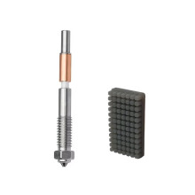 Pour QIDI 4 Buses en Acier Trempé 0,4 mm Buses à Démontage Rapide avec Brosse en Silicone Pièces de Rechange pour Imprimantes 3D