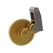 For  X1/X1C/P1P/P1S Extruder Hardened Steel Gear Self-Lubricating Properties All Metal Gears 3D Printer Parts
