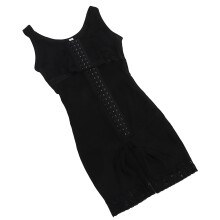 Offener Schritt Shapewear Korsett-Bodysuit Größe L Schwarz