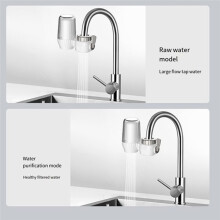 Purificatore D'Acqua per Rubinetto per Uso Domestico, Filtro In Ceramica A Carbone Attivo, A Prova di Schizzi