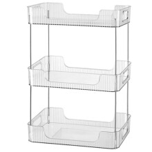 3-Stöckiger Organizer für die Küchenarbeitsplatte, Geeignet für Küche, Bad und Wohnzimmer - Passend für Flaschen Bis 20 cm Durchmesser, Aus