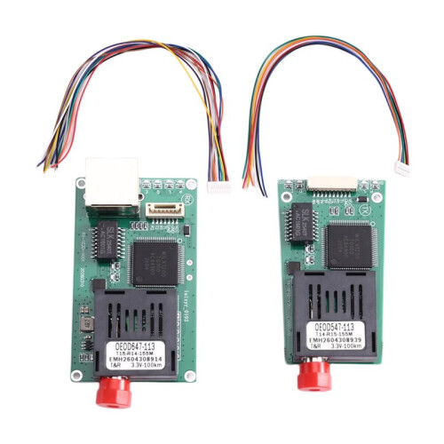 100KM TTL Optical Transceiver Network+2-CH TTL Optical Transceiver Module Optical Terminal Equipment  5.5-26V