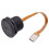 Runder USB-Typ-C-3.1-Einbaustecker (Buchse auf Stecker) mit PFC-Flachkabel, Industriegewinde, 10 cm 2
