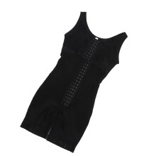 Haken Offener Schritt Bodysuit 84% Nylon Schwarz M
