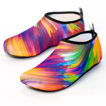 (Seven Colors,42-43 Foot Length=26cm)Calzini acqua asciugatura rapida scarpe acqua spiaggia surf nuoto muta antiscivolo adulti bambini