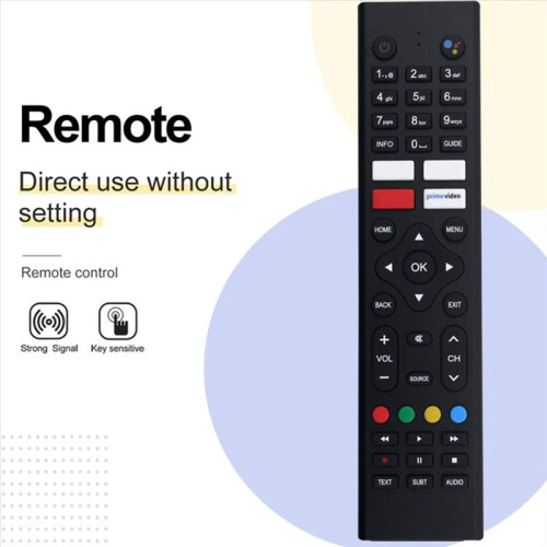 Télécommande Vocale  de Remplacement pour Télécommande de Téléviseur RCA  WALTON SCEPTRE 2