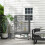 Birdcage including perches, bird toys, removable base tray, 1 shelf, grey 3