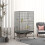 Birdcage including perches, bird toys, removable base tray, 1 shelf, grey 4