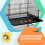Birdcage including perches, bird toys, removable base tray, 1 shelf, grey 7