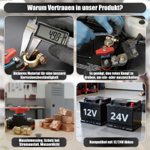 Battery Disconnect 12V-24V,Universal Waterproof Battery Kills /Cut Off for Auto, LKW, Boot, ATV, Motorrad