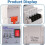 Automatic Water Level Sensor Water Level Regulator Level Controller Level Sensor AC220V DIN Rail Mounting (DF-96DS) 3