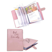 Porta Volantini In Similpelle PU, Regalo per Testimoni, Organizer per Cartelle, Adatti per La Casa, Lo Studio o L'Ambiente di Lavoro.