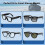 4-Pack LED Light Blocking Covers for Meta Glasses,LED Glare Reducer for  Meta ,Skyler,Headliner Gen1/Gen2 4