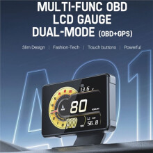 Bil HUD Hastighets --Display Bilmätare Spänning Hastighet RPM Turbo Oljetemperaturmätare --Display för Bil HUD-Display