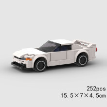 (10493 no box)MOC Speed Car Miata MX-5 NA M3 Super Race Sport Vehicle Model Building Block Technical