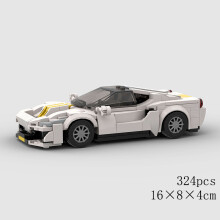 (10543 no box)MOC Speed Car Miata MX-5 NA M3 Super Race Sport Vehicle Model Building Block Technical