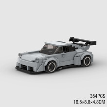 (10324 no box)MOC Speed Car Miata MX-5 NA M3 Super Race Sport Vehicle Model Building Block Technical