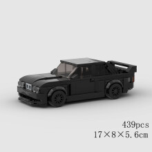(10531 no box)MOC Speed Car Miata MX-5 NA M3 Super Race Sport Vehicle Model Building Block Technical