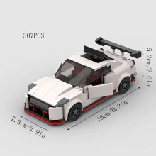 (10236 no box)MOC Speed Car Miata MX-5 NA M3 Super Race Sport Vehicle Model Building Block Technical