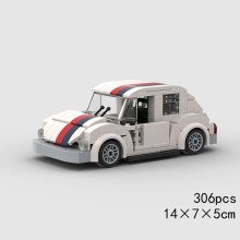 (10505 no box)MOC Speed Car Miata MX-5 NA M3 Super Race Sport Vehicle Model Building Block Technical