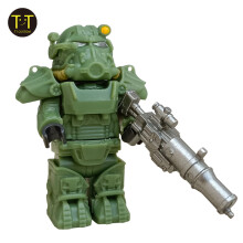 (style 13)1PCS Military Soldiers Mini Anime Action fallouts Figures Weapons Robot Mecha Building Blocks