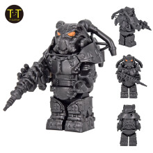 (style 01)1PCS Military Soldiers Mini Anime Action fallouts Figures Weapons Robot Mecha Building Blocks