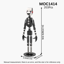(MOC1414)Horror Game Set Building Blocks FNAFED Movie Cartoon Bear Cartoon Scene Compatible Action Figures
