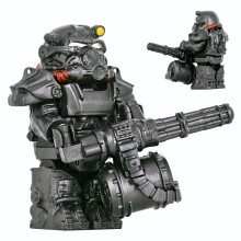 (style 06)1PCS Military Soldiers Mini Anime Action fallouts Figures Weapons Robot Mecha Building Blocks