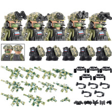 (Russian)City Special Forces Figures Building Blocks British Special Air Service US Russia SWAT Army