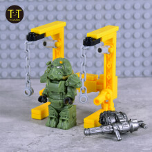 (style 08)1PCS Military Soldiers Mini Anime Action fallouts Figures Weapons Robot Mecha Building Blocks