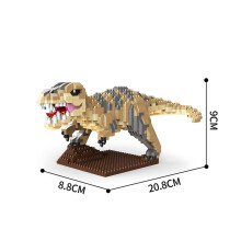 (T-Rex Blocks,in bag)Micro Mini Building Block Toys T-Rex Pteranodon-Puzzle Assemble,Children's Day