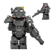 (style 04)1PCS Military Soldiers Mini Anime Action fallouts Figures Weapons Robot Mecha Building Blocks