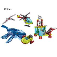 (325pcs No Box)Jurassic Dinosaurs World Animal Park Blocks Building Brick Dinosaur Figures City Dino