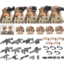 (SEAL)City Special Forces Figures Building Blocks British Special Air Service US Russia SWAT Army Soldiers