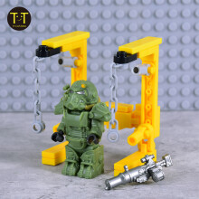 (style 07)1PCS Military Soldiers Mini Anime Action fallouts Figures Weapons Robot Mecha Building Blocks