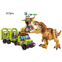 (517pcs No Box)Jurassic Dinosaurs World Animal Park Blocks Building Brick Dinosaur Figures City Dino