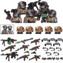 (Ghost)City Special Forces Figures Building Blocks British Special Air Service US Russia SWAT Army Soldiers