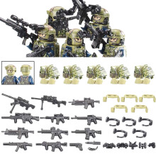 (SDU)City Special Forces Figures Building Blocks British Special Air Service US Russia SWAT Army Soldiers