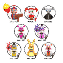 (WM6097)Horror Game Set Building Blocks FNAFED Movie Cartoon Bear Cartoon Scene Compatible Action Figures